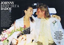 COUPURE DE PRESSE CLIPPING 1994 Johnny Hallyday et Adeline Blondieau  (8 pages)