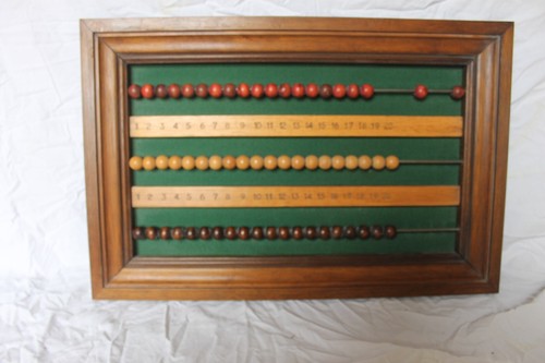 Ancien boulier billard bois - de,
