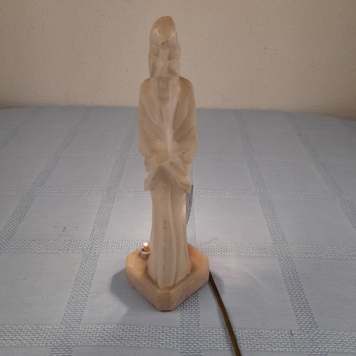 Lampe statue sage albâtre - lampe,