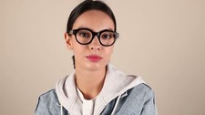 280€ Lunettes de vue rondes noires et or Isabel Marant 0061 47mm monture optique