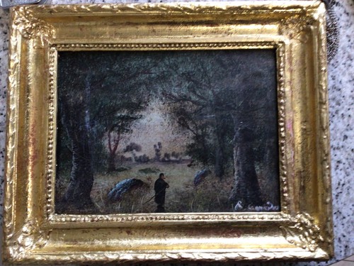 Tableau huile toile - , paysage