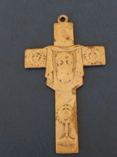 Pendentif croix ancienne metal - pendentif,