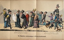 JOURNAL LE MONDE PLAISANT 1880 PAR LAVRATE UN BAPTEME ARISTOCRATIQUE N° 112