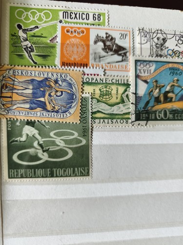 Lot anciens timbres olympiques