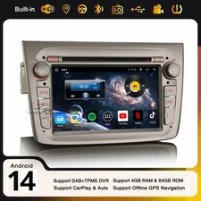 Android 14 Autoradio 8-Cœurs 64GO DAB+ Radio CarPlay GPS Wifi CD Alfa Romeo Mito