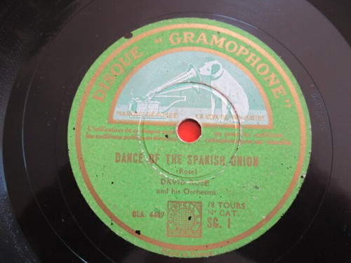 Vinyl 78t david rose - –,