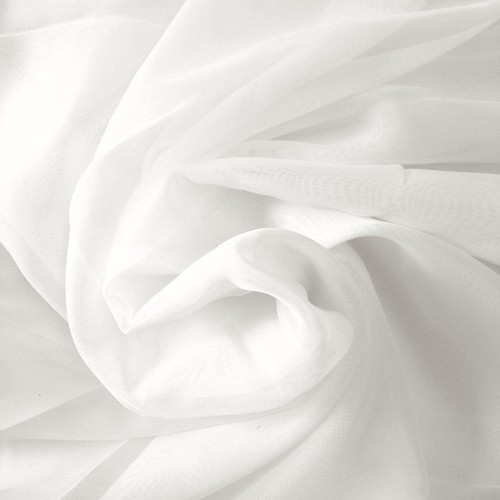 Coton blanc uni indien - blanc,