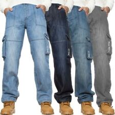 Hommes Jean Cargo Pantalon Combat Résistant Travail Décontracté Big Haut