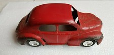 CIJ Auto Voiture Miniature RENAULT 4CV ROUGE en tôle Longueur 18 cm (Marque JRD)
