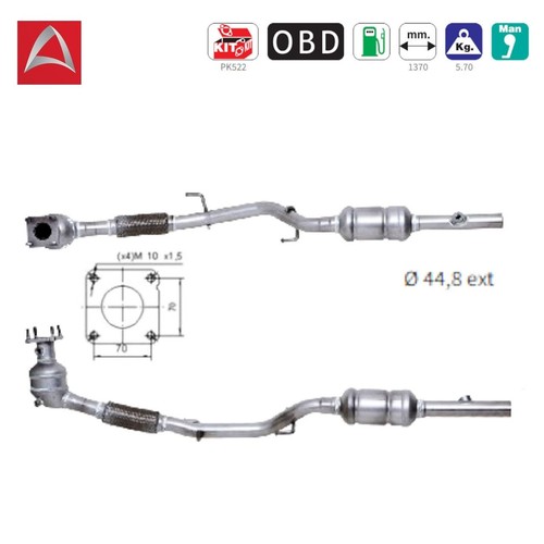 Catalyseur pour seat cordoba - catalyseur,