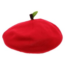  Béret pour femme : bonnet kawaii en forme de fruit, béret d'artiste -