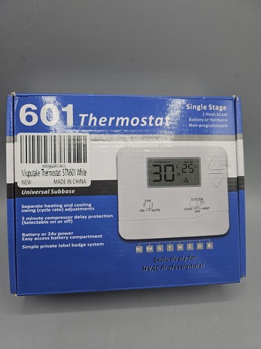 Nonprogrammable thermostat for - nonprogrammable,