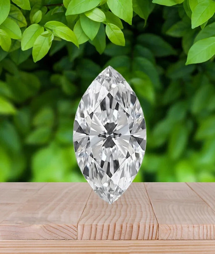 Moissanite marquise d if - 1, ct