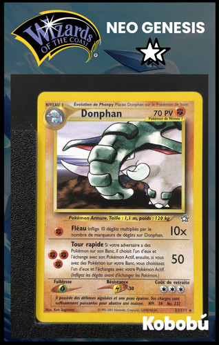 Carte pokémon donphan 111 - donphan, 21/111