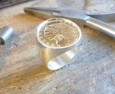 Chevalière argent massive