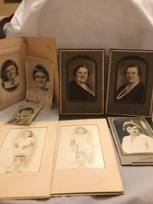 Vintage studio photographs lot