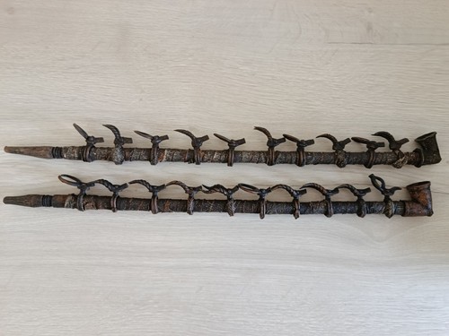 Pipes ancienne bois bronze - pipes,