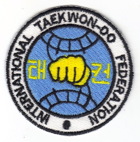 écusson taekwon cm 7 - taekwon-do,