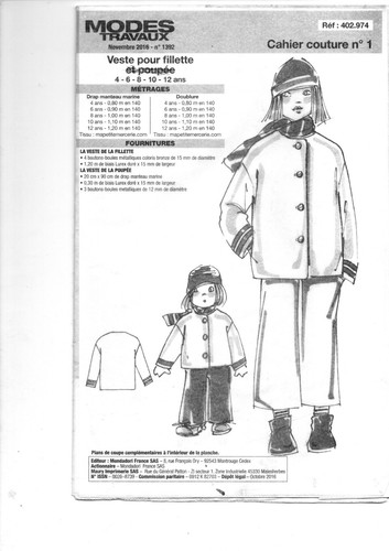 Patron enfant fille - enfant, 11