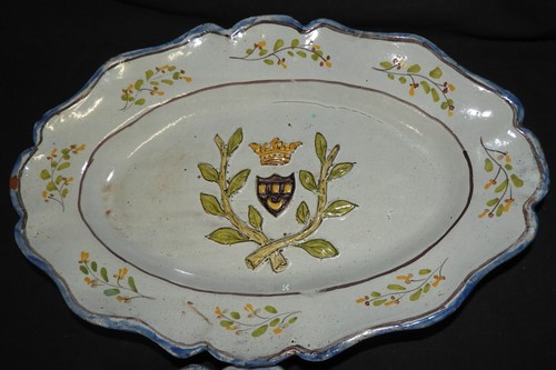 Plat faïence décor - plat, faïence,