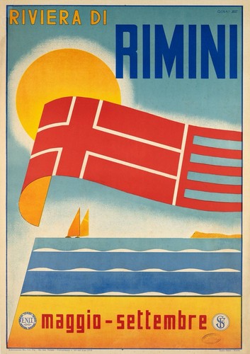 Affiche poster italie rimini - affiche,