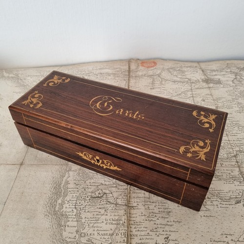 Coffret gants marqueterie - coffret,