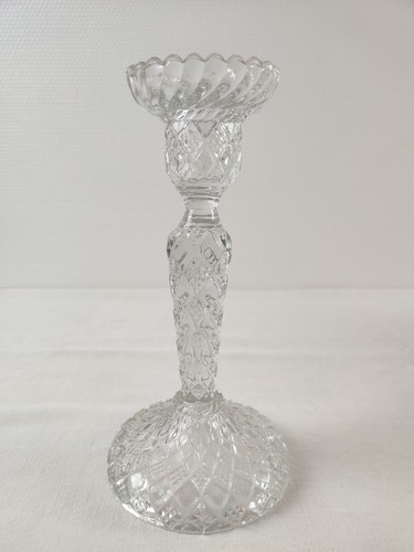 Bougeoir verre ancien - bougeoir,