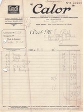 69 LYON fabricant CALOR 1923
