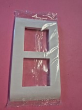 Legrand 75022 ou 750 22 - Plaque double Verticale Ancien Mosaic 57mm Rénovation