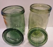 2 bocaux anciens bocal FOLEMBRAY vintage solidex