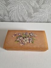 Boîte / coffret en onyx naturel décor floral Ref.A7