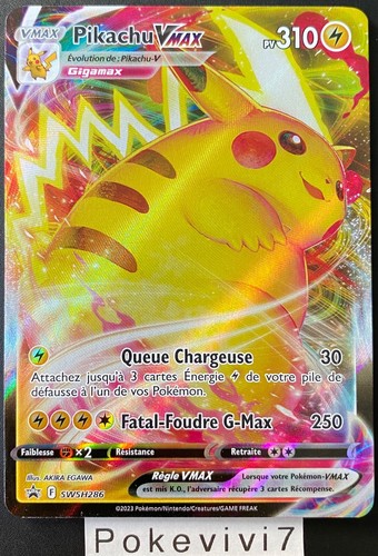 Carte pokemon pikachu swsh286 - carte,