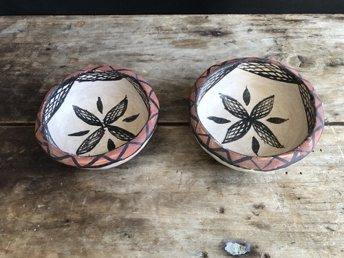 Ancien poterie berbère bols - poterie,