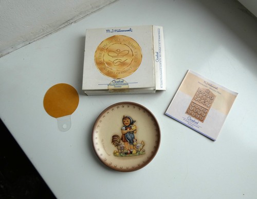 Mini assiette 1987 hummel - assiette,