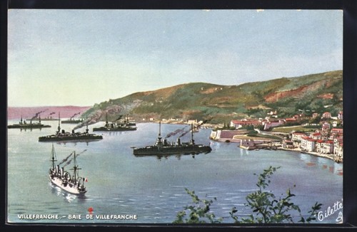 Cpa illustrateur villefranche - cpa,