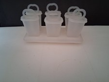 tupperware 6 moules, sucettes à glacer, esquimaux, glaces