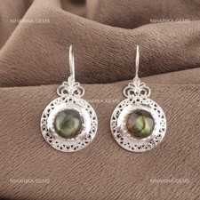 925 Argent Labradorite Pierre