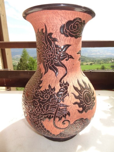 Ancien vase vietnam - vietnam, dragons