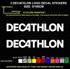 2 DECATHLON LOGO autocollant