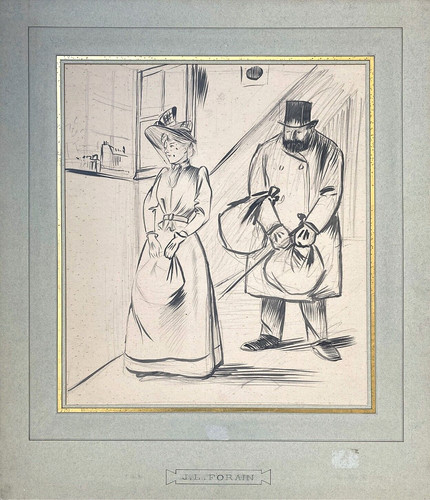Dessin original encre jean - dessin, de