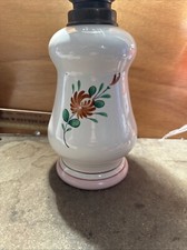 Lampe à pétrole décor Florale Saint Clément France