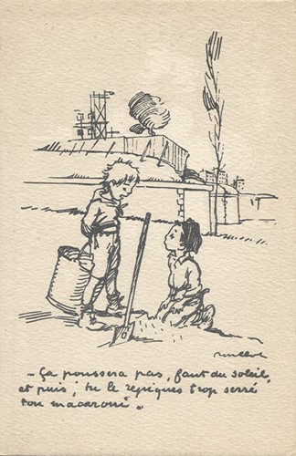 Cpa illustrateur poulbot - 14-18,