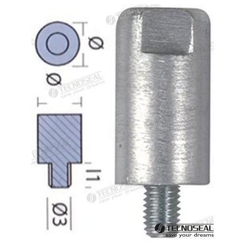 Anode zinc yanmar 6cx ete - yanmar, 6cx-ete