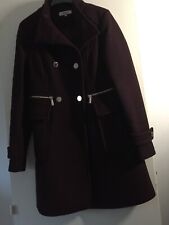 Manteau couleur bordeaux femme 38