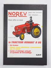 NOREV - Affichette Revendeur Originale - 117 - Tracteur Renault R86 - 1/43