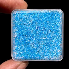 200 Pcs D'Apatite Naturelle 1Mm Coupé Rond Bleu Néon Non Traité Lot De Gemmes