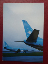 CARTE POSTALE AVIATION AIRLINE POST CARD MAERSK AIR BOEING 737-500 OY-HAB