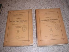 1895.grammaire comparée du grec et du latin / Paul Regnaud.2/2.envoi autographe