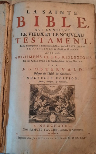 Sainte bible réformée - la,