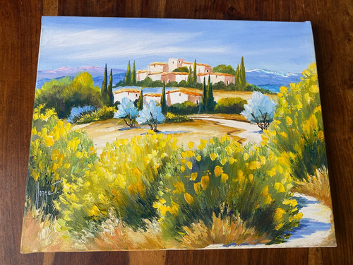 Peinture huile sur - a,